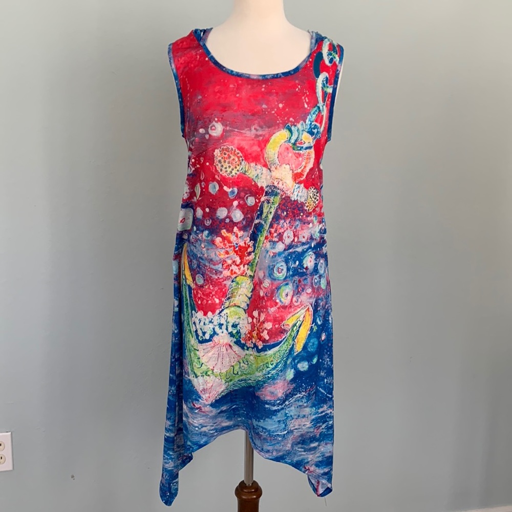 Leoma Lovegrove Anchor Hoodie Swim Cover-up szM
